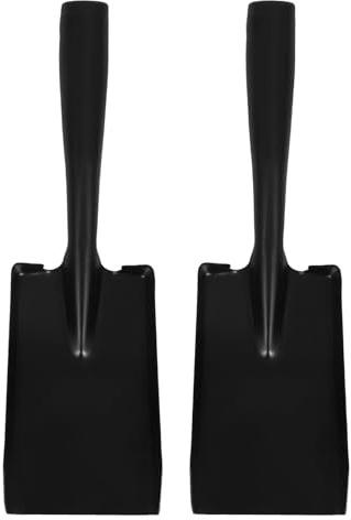 ARTSEWPLY Set da 2 Palette per Cenere da Stufa in Acciaio Manganese Paletta per Carbone e Stufa Impugnatura Ergonomica Strumenti Multiuso e Giardinaggio Outdoor