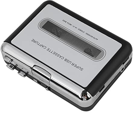ZJchao MP3 Digitalizador de Cinta a MP3 Converter - Casete USB Fácil de Usar para Reproductor de Música Digital, Liviano con Auriculares Incluidos