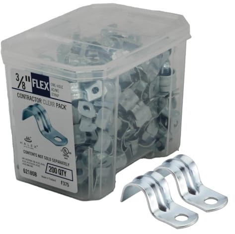 Halex 3/8 in. Flexible Metal Conduit Strap, One Hole, 200-Pack