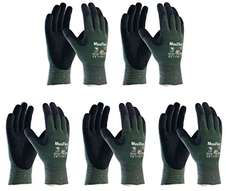 ATG Schnittschutzhandschuhe ATG Maxiflex Cut Handschuhe Größe 11, schnitthemennde Arbeitshandschuhe XXL - 5 Paar