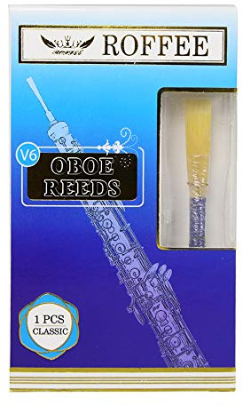 ROFFEE 1 pieza Oboe cañas oboe hojas oboe escudo hoja V6 modelo estudiante medio suave