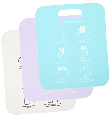 Cabilock 3pièces Planche à Plier pour Vêtements Chemises Et T-Shirts Lot de Pliage Rapide Et Facile Rangement