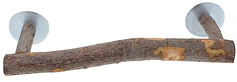 Naturholz Sitzstangen für Vögel, Futterhalterung, Sitzstangen für Vogelkäfige für Vögel Wellensittich Nymphensittich Kanarienvogel