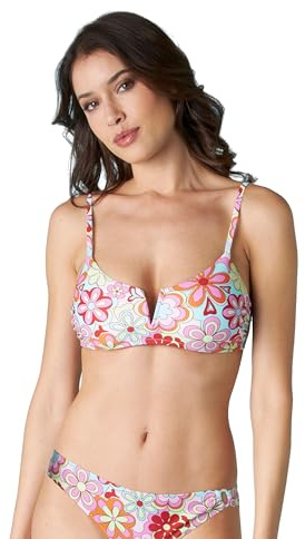 Lovable Bikini Reggiseno Brassiere Senza Ferretto RCS Recycled Donna, Azzurro Stampa Floreale, S