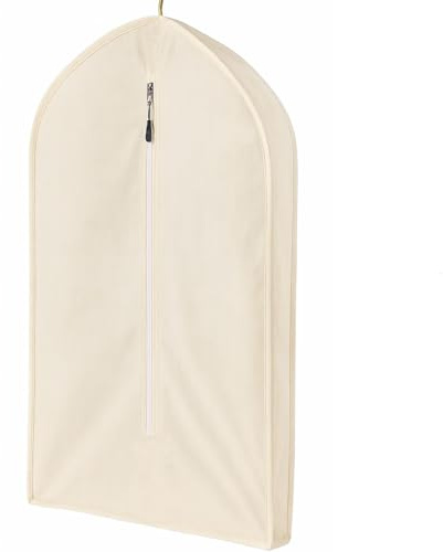 BigLotBags Bolsa de viaje de algodón natural de 157 x 61 cm, protege la ropa de la humedad, el polvo, las arrugas, ideal para trajes, chaquetas, abrigos de invierno, vestidos de novia