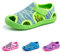 Hitmars Sandales Enfant Garcon Été Sandales Fille Fermé Toe Beach Sandals Athlétique Sandale Bébé Plage Antidérapant Vert EU 21