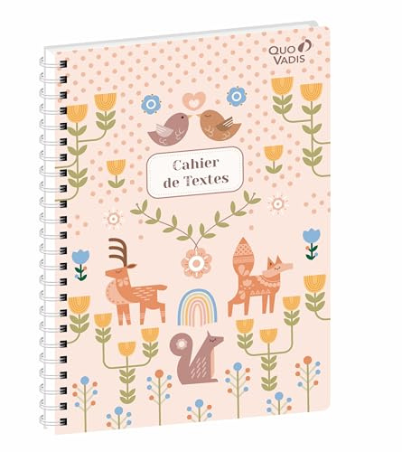 Quo Vadis - Anteckningsbok - Spiralé - Fransk - Animascot - Flerfärgad - Daglig - 15 x 21 cm - vitt Clairefontaine papper - fransk tillverkning
