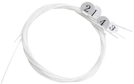 BESTonZON 4piezas Cuerdas De Ukelele De Nylon Transparente De Reemplazo Duradero Para Instrumentos Musicales Accesorios Para Ukelele