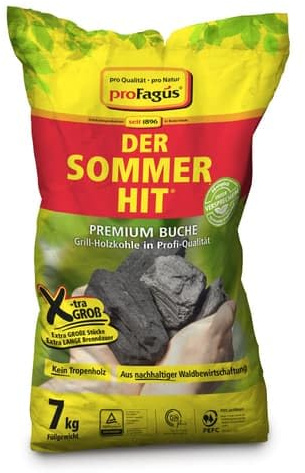 Profagus Der Sommer-Hit Buchen Grill-Holzkohle (7 kg)