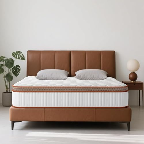 Colchón 140x200 cm Viscoelástica Altura 25cm - Colchón de Espuma HR y Blue Latex, Firmeza Media y Confort, Transpirable, Antibacteriano, Hipoalergénico, Ergonómico, Oeko-Tex, Cara Invierno Verano