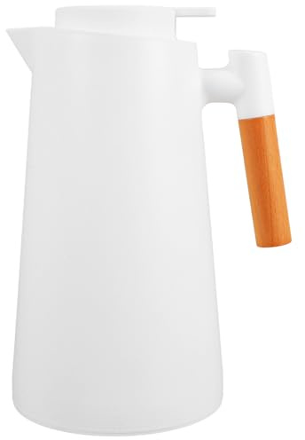 MUELODSIC Caraffa Termica con Manico in Vetro Isolata Sottovuoto 12 L Bottiglia D’Acqua Portatile per Bevande Calde e Fredde Brocca con Coperchio per Tè Caffè e Uso Domestico