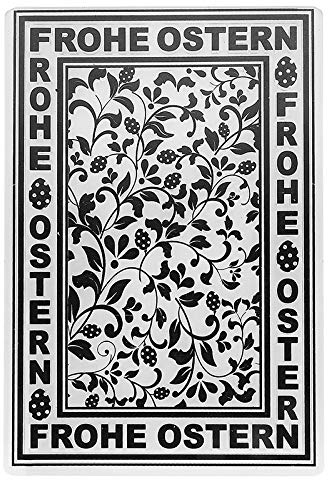 Ideen mit Herz Prägeschablone | Frohe Ostern 1 | 14,5 cm x 9,5 cm | passend für gängige Präge- & Stanzmaschinen