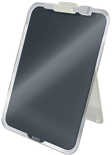 Leitz Cosy Whiteboardtavla med Bordsstativ, för Skrivbord, Lätt att Rengöra, Grå, Cosy-Serien, 39470089
