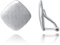 Schmerzfreie Ohrclips Silber aus 925 Sterling Silber in Quadratform für Damen/Mädchen ohne Ohrlöcher (Silber)