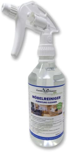 PandaCleaner Bio Möbel Reiniger - 500ml Antistatik Spray Möbel - Entfetter Reiniger Intensiv & Sensitiv - Holzreiniger Möbel für Kunststoff, Lack- & Lederoberflächen