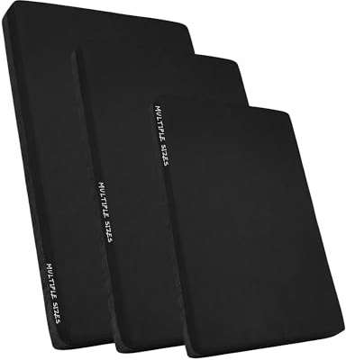 Non-Slip Crash Mat, Safety Exercise Gym Mat Pad, Critical Fall Height Tested to 3 Metres BS:EN1177 [Black, Large]