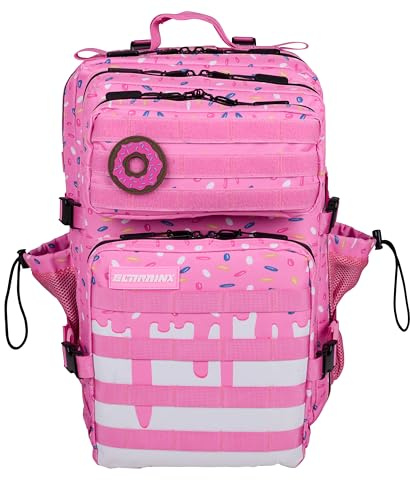ELITRAINX Zaino tattico idrorepellente da 45 l, per sport, cabina aereo, palestra, scomparto per computer, personalizzabile, tessuto Oxford 1000D