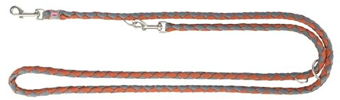 TRIXIE hundeleine cavo verstellbar rost/Graphitgrau