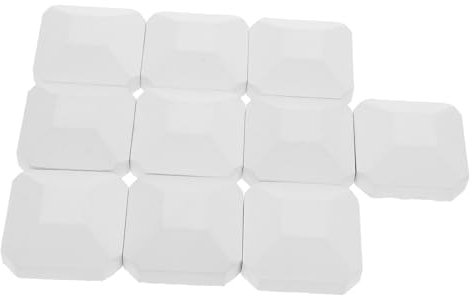 HOLIDYOYO 10pcs Cordierite Briquettes for Grill Replacement 2 X 2 Inch Bbq Grill Replacement Parts with Enhanced Burning Efficiency and Simple to Clean Design for Turbo