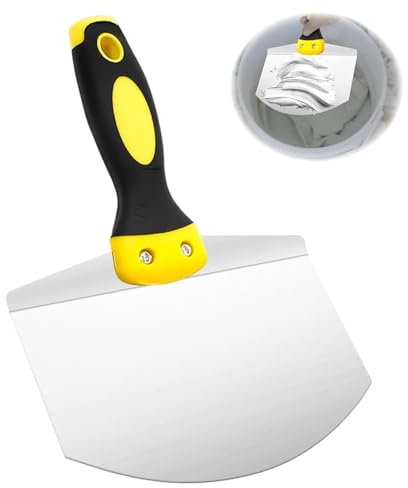 Tkxjry Nel Acciaio Inossidabile Spatola, Spatola Stucco Coltelli, Spatola per Stucco, Spatole in Acciaio Inossidabile per Stucco, Spatola Lisciante, Per raschiare pareti e rimuovere carta da parati