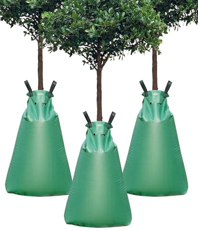 TITECK 20 Gallon Tree Watering Bag, Tree Watering Bags Slow Release, Portable Tree Bags for Watering, Great for Newly Plants/Garden/Shrubs (3 Packs)
