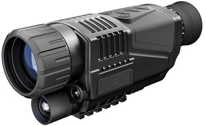 Night Vision Goggles, Ponbos Multifunktionell Monoculars Telescope 200M Full Dark Infrared Digital Night Vision Camera for jakt Videoinspelning,for Bird Watching Outdoor Sports Travel Camping