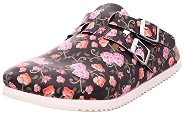 BIRKENSTOCK Damen Clogs Kay SL Birko-Flor schmal 40 EU Schmal schwarz