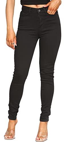 989Zé ENZO EZL416 Womens Jeans Skinny Stretch Trousers Ladies Denim Slim Fit Pants with Pockets All Waist Sizes UK 8-20