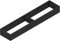 Blum AMBIA-LINE Küchenschubladeneinsätze Rahmen, Breite 100mm Länge 472mm Höhe 50mm, mit Trenner, Carbonschwarz matt, 1 Stück, Küchen Organizer