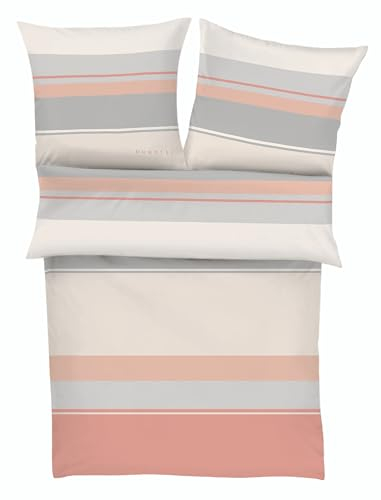 Ibena Bettwäsche Satin Bugatti (BL 135x200 cm) BL 135x200 cm rosa Bettbezug Bettzeug