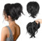 HSAJS Pferdeschwanz Verlängerung Klauen Clip Kurzes Pferdeschwanz-Brötchen Natürliche Synthetische Haarteile Ponytail Extension Haarverlängerungen Messy Bun Haarteile für Frauen