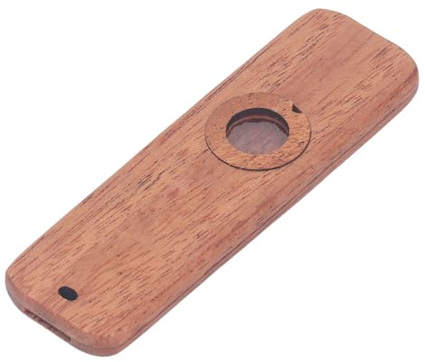 Wood Kazoo Flute Musical Instrument Kazoos Professional avec une Membrane de Flûte pour Enfants Adultes, Belle Boîte pour Kazoo Présente (carré)