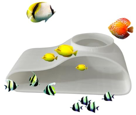 Genérico Unterirdische Höhle für Aquarium, für Fischglas, dekoratives Fischhaus, für Amateure, Unterschlupf, Haus, Büro, Aquarianer