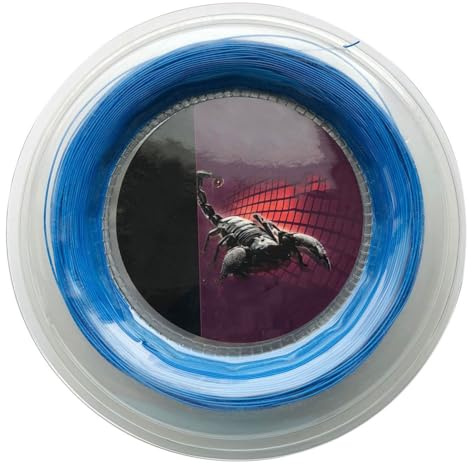 Violiica Cuerda de bádminton de nailon de 200 m, diámetro de 0,72 mm, para entrenamiento y restricción, rojo/azul/negro/blanco