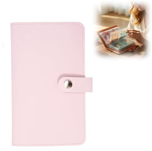 Money Saving Wallet, 100 Envelopes Saving Challenge Binder, Money Wallets for Saving Cash, Budget Organizer Savings Book for Couples & Adults (Pink)