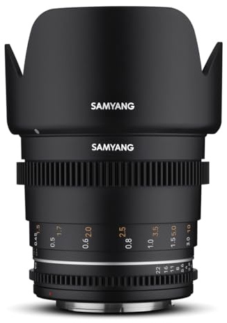Samyang MF 50 mm T1,5 VDSLR MK2 Sony E – Obiettivo standard cinese e video per Sony E Mount, distanza focale fissa, 50 mm, Follow Focus, corona dentata full-size e APS-C, risoluzione 8K, nero