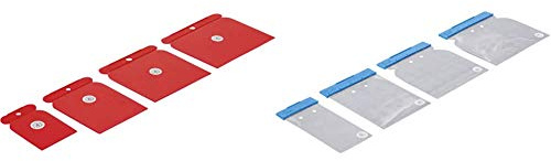 BGS Diy 1634 | Japan-Spachtel-Satz | Kunststoff | 50/80 / 100/120 mm | 4-tlg. + Diy 1636 | Japan-Spachtel-Satz | Federbandstahl | 50/80 / 100/120 mm | 4-tlg.