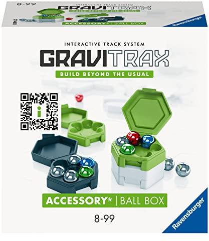 Ravensburger GraviTrax Accessory Ball Box 27468 - GraviTrax Zubehör für Deine Kugelbahn - Murmelbahn und Konstruktionsspielzeug ab 8 Jahren, GraviTrax Erweiterung kombinierbar mit Allen Produkten