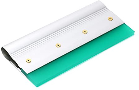 10 Inch Screen Printing Ink Squeegee with Aluminum Handle, 75 Durometer, Flat Squeegee for DIY Hand Printing, Flat Patterns