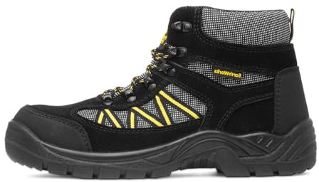 EarthWorks Safety - EarthWorks Pestle Unisex Black Safety Boot - Size 9 UK - Black