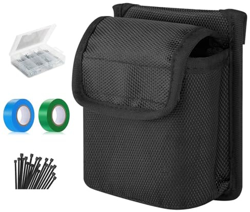 Maßbandhalter-Tasche – Maßband-Clip-Etui mit starker Tragkraft für Tischler, Klempner, Techniker, verschleißfeste Messwerkzeug-Tasche mit Druckknopf-Halter