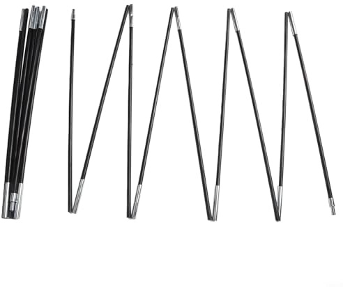 Replacement Tent Poles Fiberglass Support Rods for Camping Hiking Outdoor Shelters Multiple Sizes(3.9m)