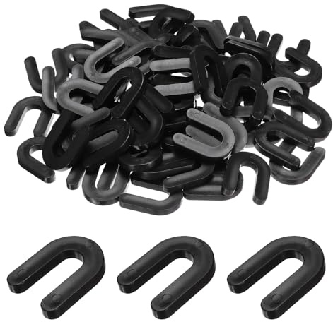 sourcing map 300 espaciadores de nivelación de azulejos, cuña de herradura de 1/4 pulgadas, espaciadores de azulejos en forma de U, cuñas de plástico para instalación, herramientas de azulejos