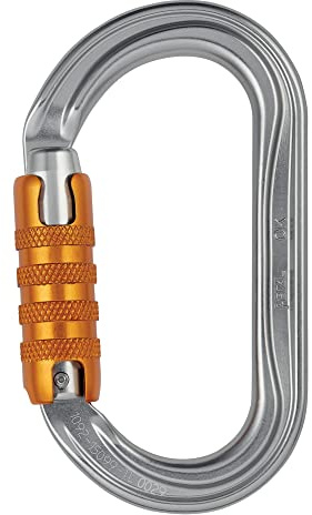 Petzl Uni OK TRIACT-LOCK Schraubkarabiner, Gray, Einheitsgröße