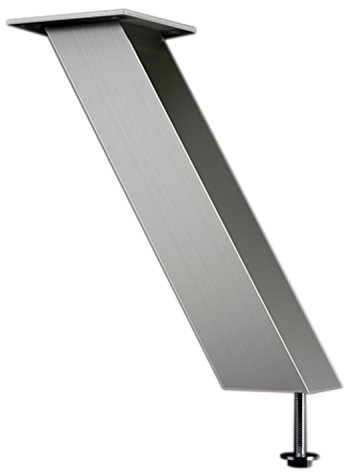 Bar-Konsole CAPRI schräg 60° | 50x50 mm | Aluminium silber | Höhe: 170 mm | 1 Stück