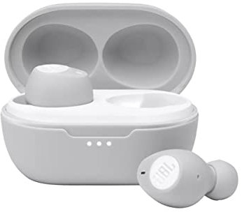 JBL Tune 115 TWS True Wireless Bluetooth Earbuds with Charging Case, White