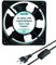 Ventilador Extractor de Baño con Cable, Enchufe e Interruptor 120mm, 220-240V AC – Silencioso, para Humo, Cámaras Frigoríficas, Chimeneas, Ordenadores, Ascensores y Máquinas de Alpiste