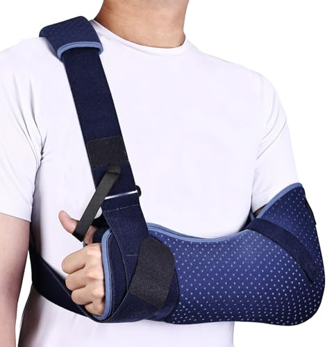 Willcom Arm Sling for Shoulder Injury, Shoulder Support with Waist Strap for Men and Women, Shoulder Sling for Rotator Cuff Torn Hand Wrist Elbow Post-Surgery(Comfort Version, Left, S, 25-30.5 Inch)