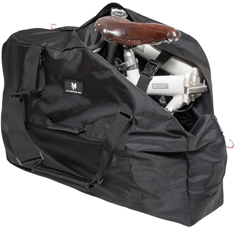 lamaki Bike Cover for Folding Bike 14-20 - Premium Bike Storage & Folding Bike Bag - Heavy Duty Nylon 1680D Metal Zippers - Ideal for Travel & Commute
