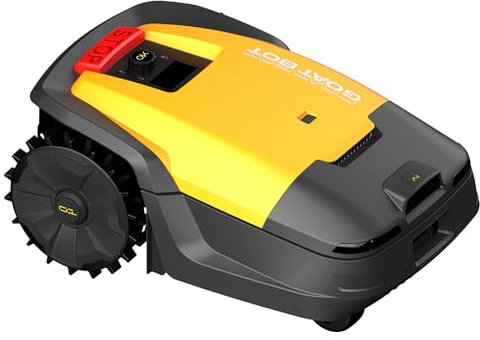 GOAT BOT UNICUT H1 Robot Tagliaerba Senza Filo Perimetrale 1500m², RTK+VSLAM, Vision+TOF, Mappatura Automatica, Controllo tramite app, Taglio dei bordi, con Modulo 4G, Altezza di Taglio 25-65mm
